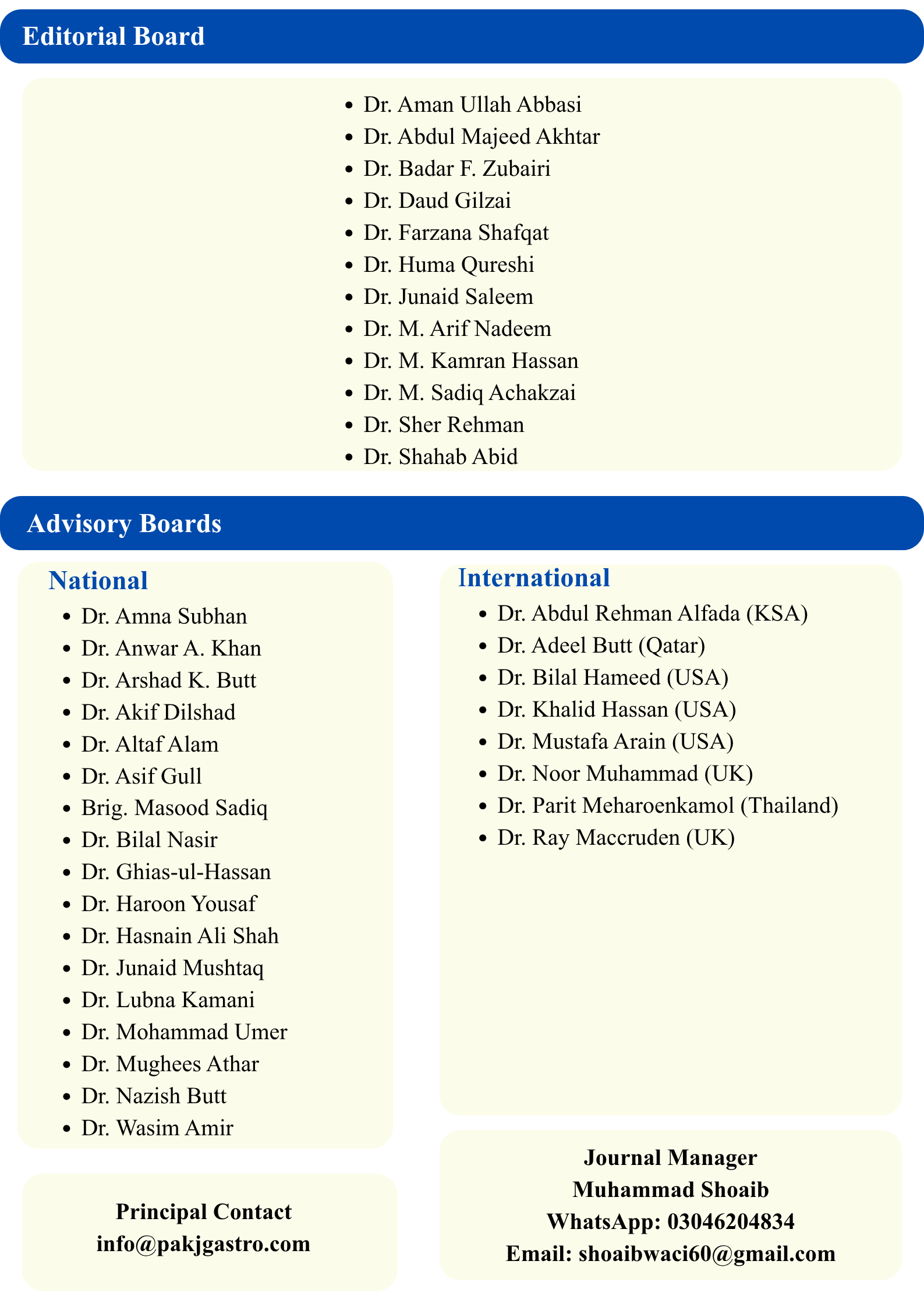 Pakistan Journal of Gastroenterology Editorial Team – Page 2